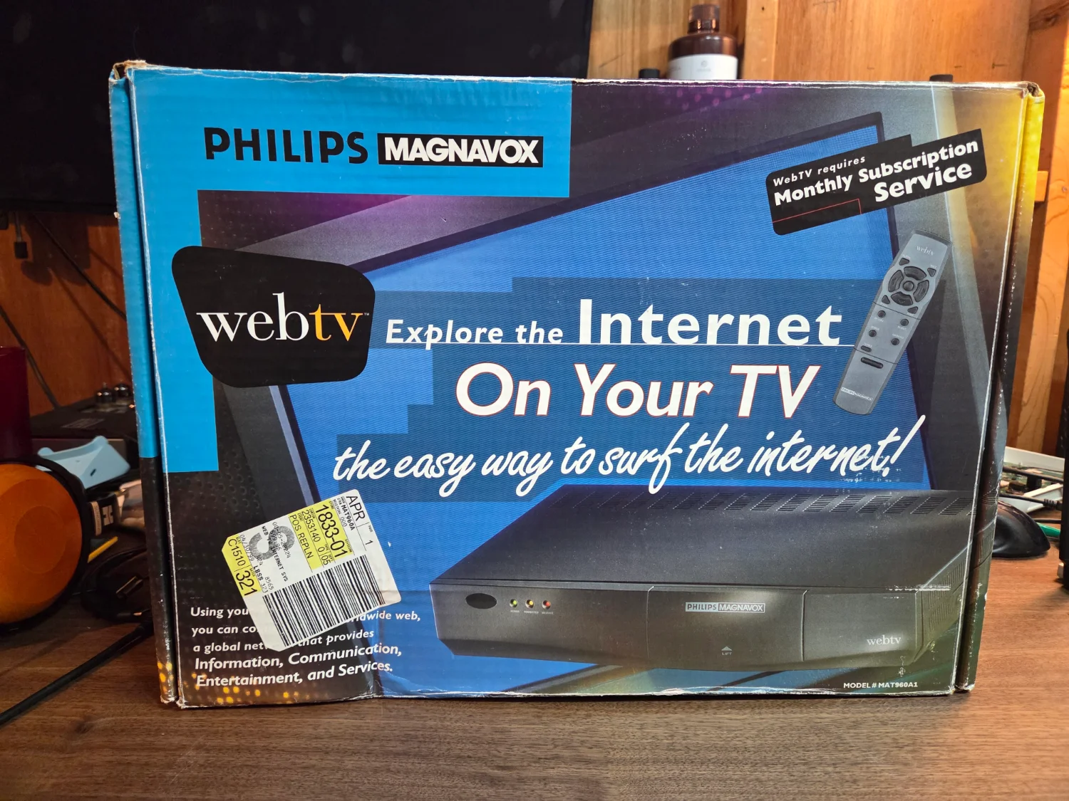 a Philips Magnavox WebTV, complete in box.